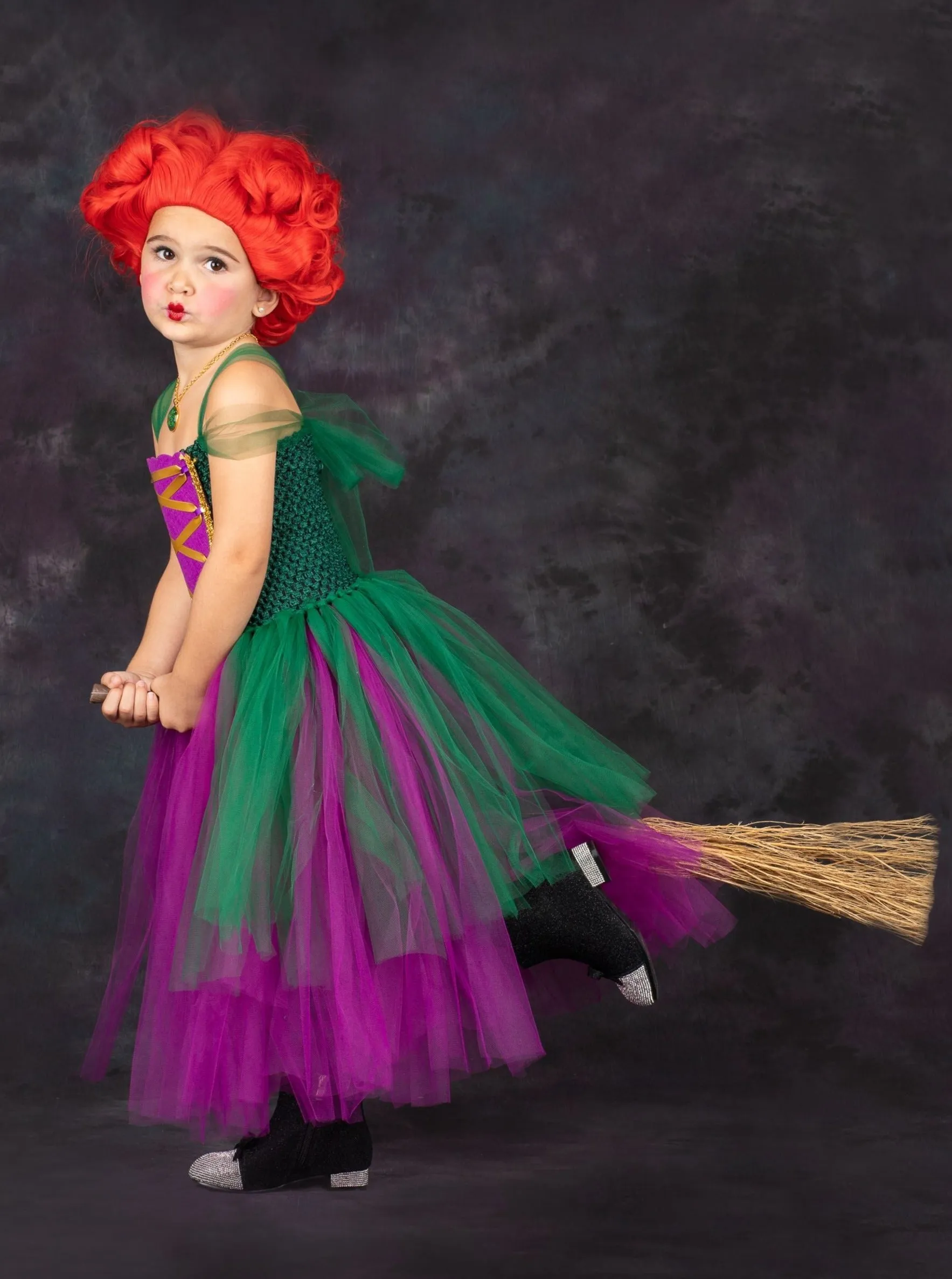 Girls Winifred Sanderson Witch Tutu Costume Dress