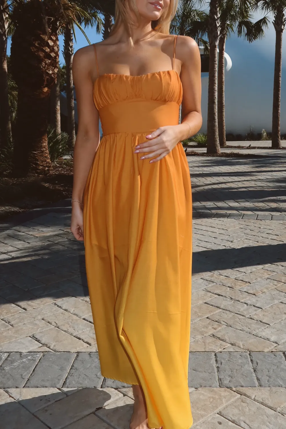 GOLDEN OMBRE MAXI DRESS