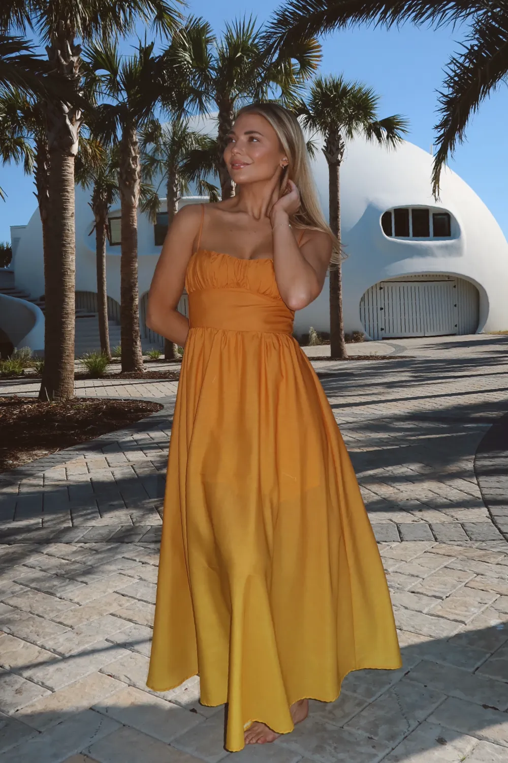 GOLDEN OMBRE MAXI DRESS