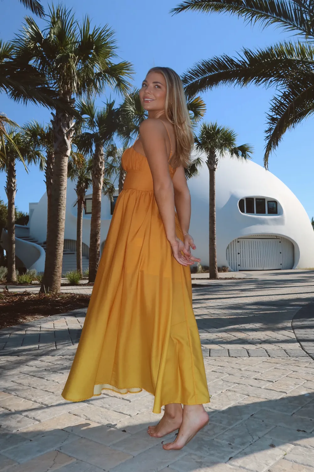 GOLDEN OMBRE MAXI DRESS