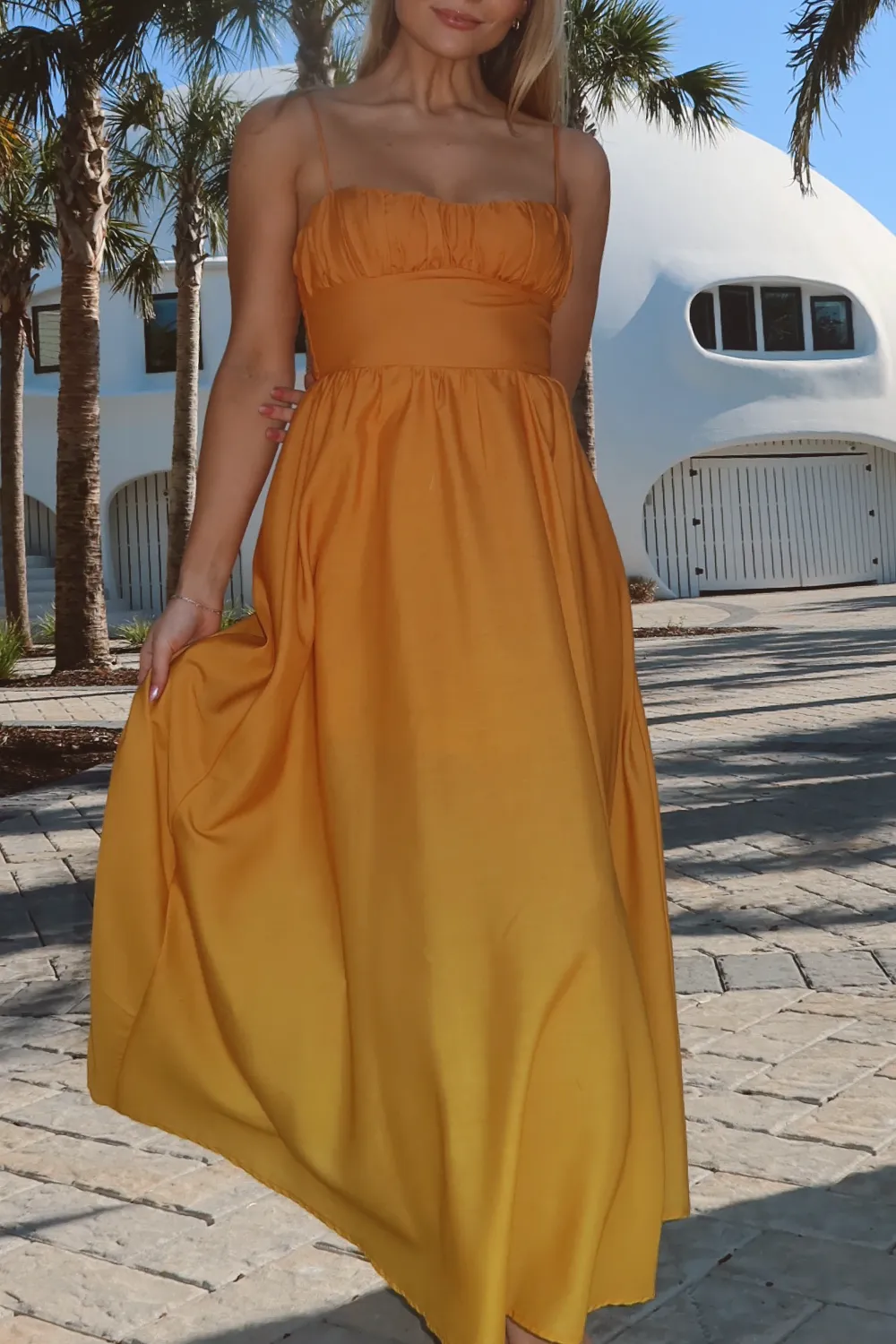 GOLDEN OMBRE MAXI DRESS