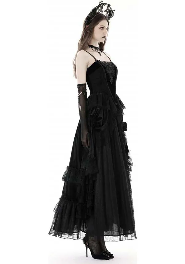 Gothic Court | MAXI VELVET SKIRT