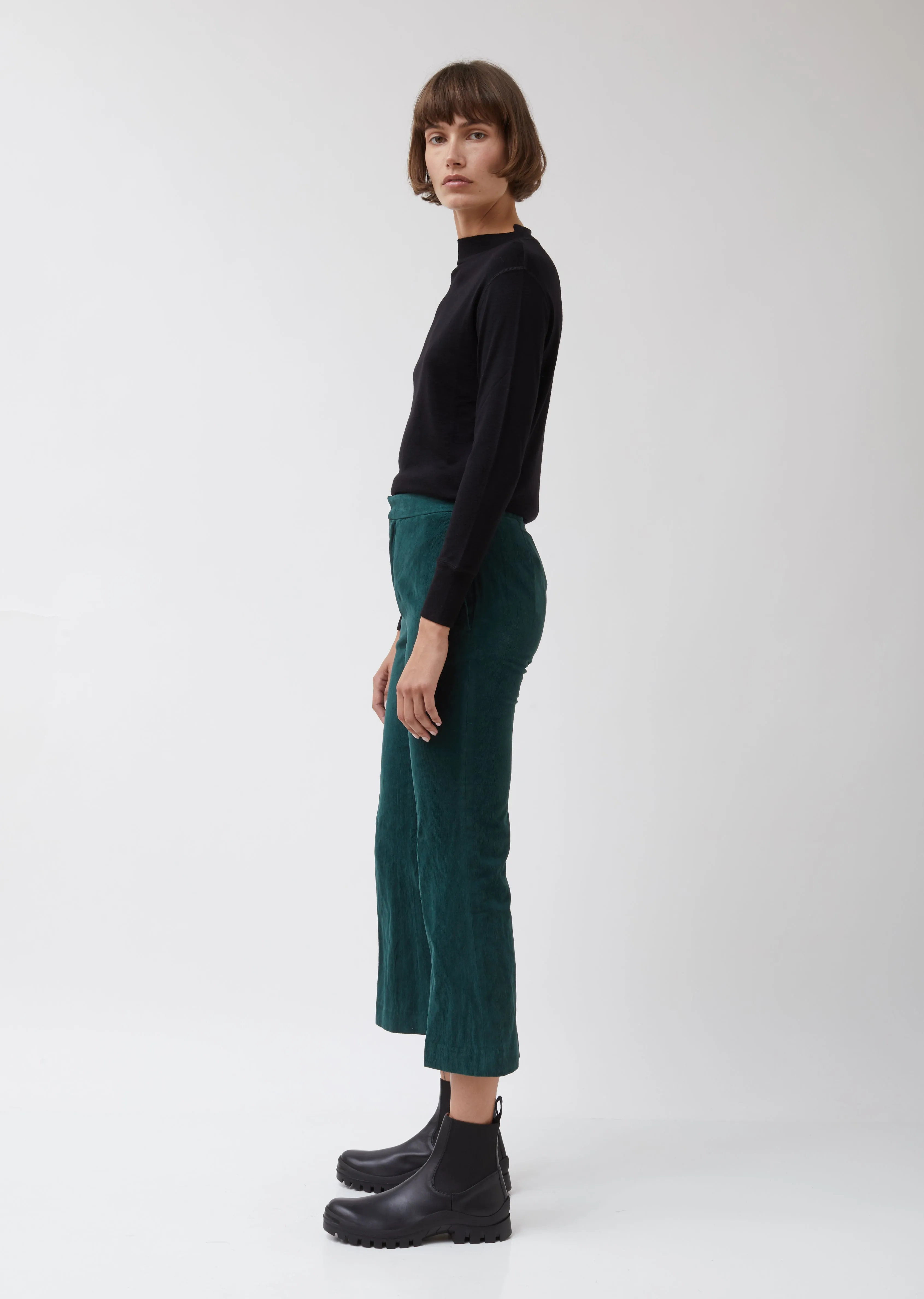 Green Corduroy Note Trousers #6