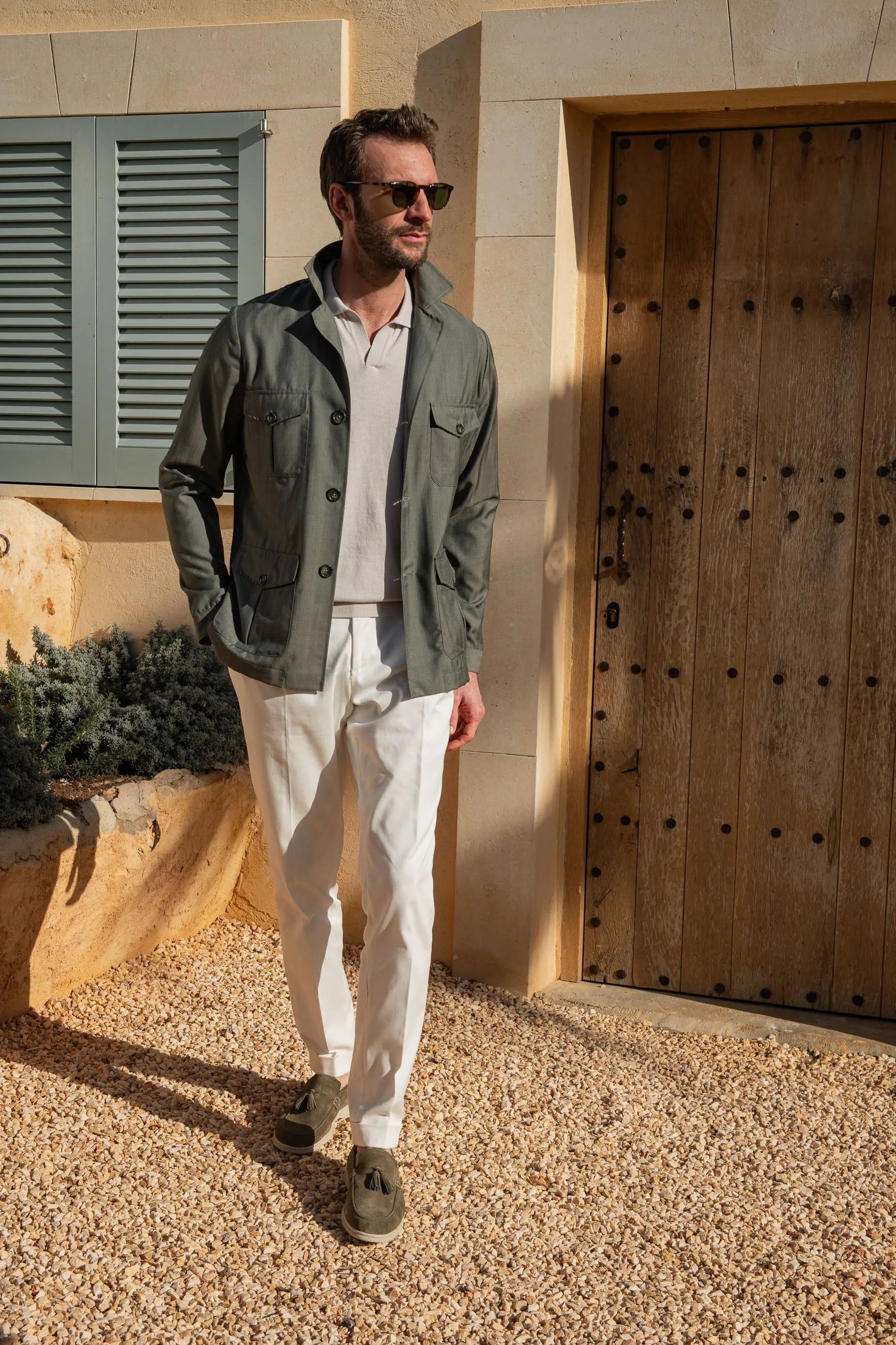 Green Solaro Safari Jacket – Made in Italy