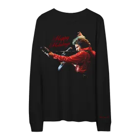 Happy Holidays Red Jacket Photo Longsleeve T-Shirt