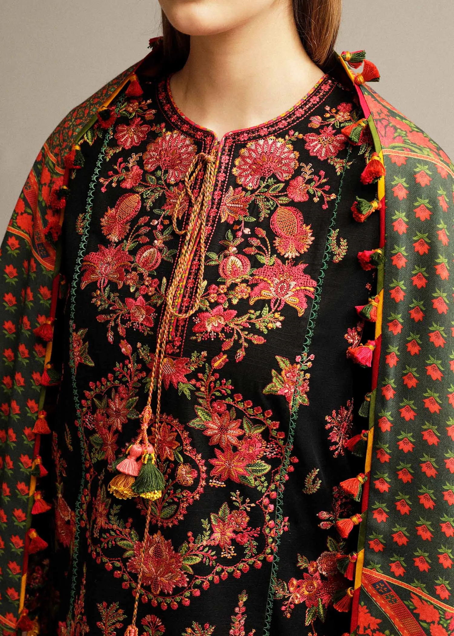 Hussain Rehar Winter Collection with Shawl – Raat