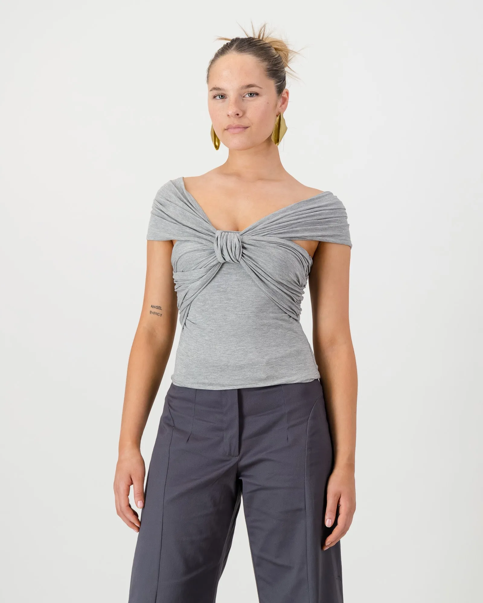 Iris Wrap Top