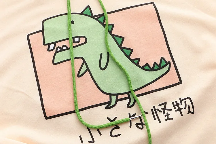 Japanese Hooded Dino Tee