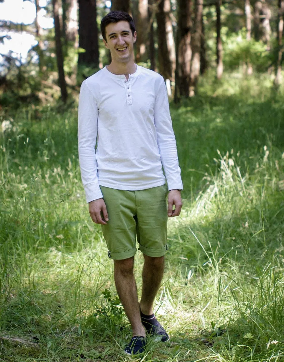 Jedediah Men's Chino Shorts & Trousers Sewing Pattern, Thread Theory