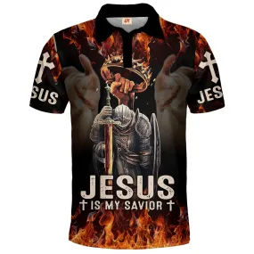 Jesus Christ Is My Savior Polo Shirt - Christian Shirts & Shorts