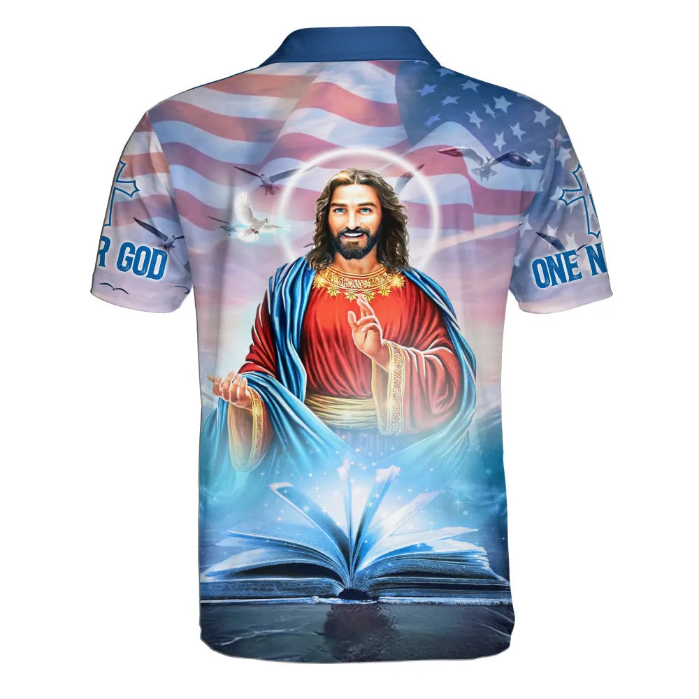 Jesus Christ Picture Polo Shirt - Christian Shirts & Shorts