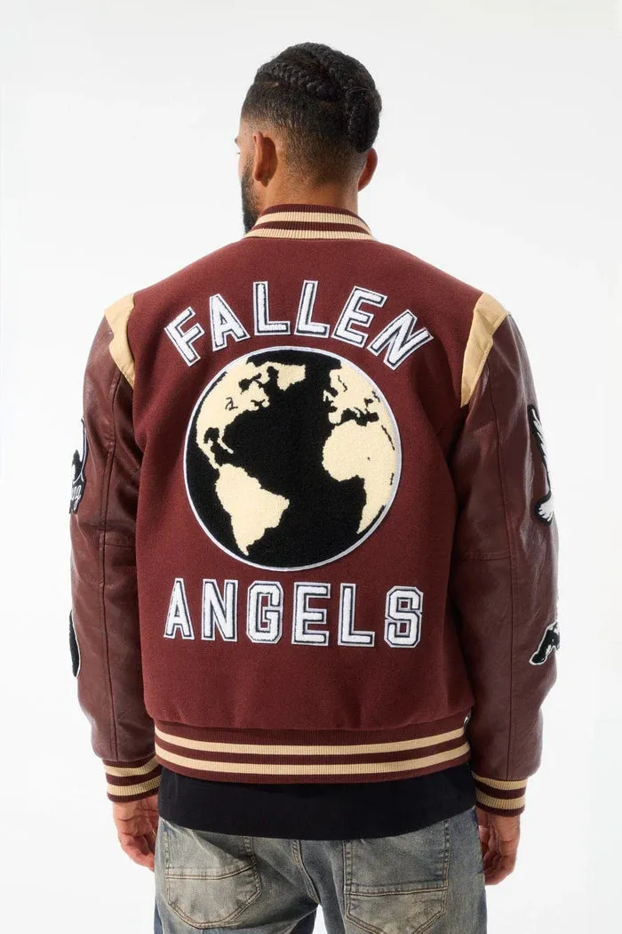 JORDAN CRAIG FALLEN ANGEL VARSITY JACKET MULTI COLORS