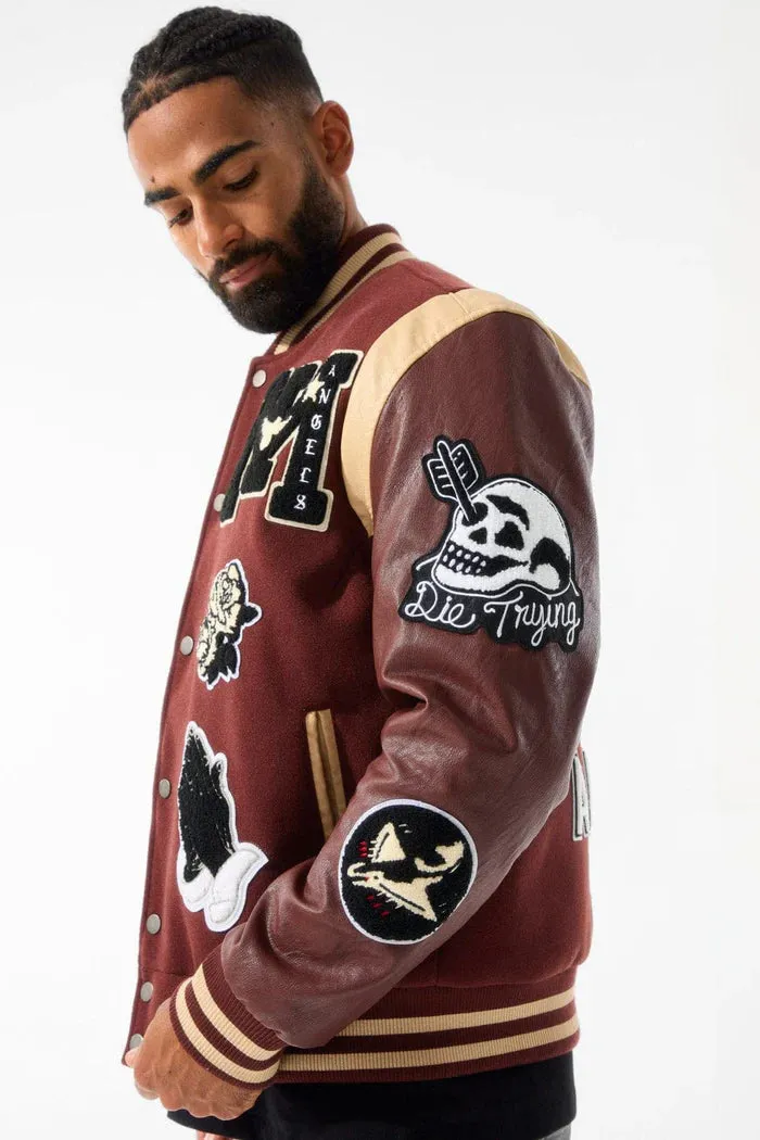 JORDAN CRAIG FALLEN ANGEL VARSITY JACKET MULTI COLORS