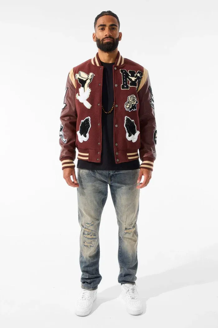 JORDAN CRAIG FALLEN ANGEL VARSITY JACKET MULTI COLORS