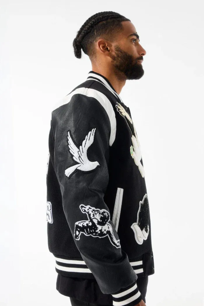 JORDAN CRAIG FALLEN ANGEL VARSITY JACKET MULTI COLORS