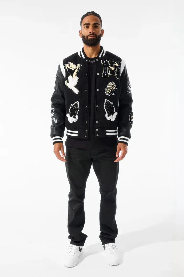 JORDAN CRAIG FALLEN ANGEL VARSITY JACKET MULTI COLORS