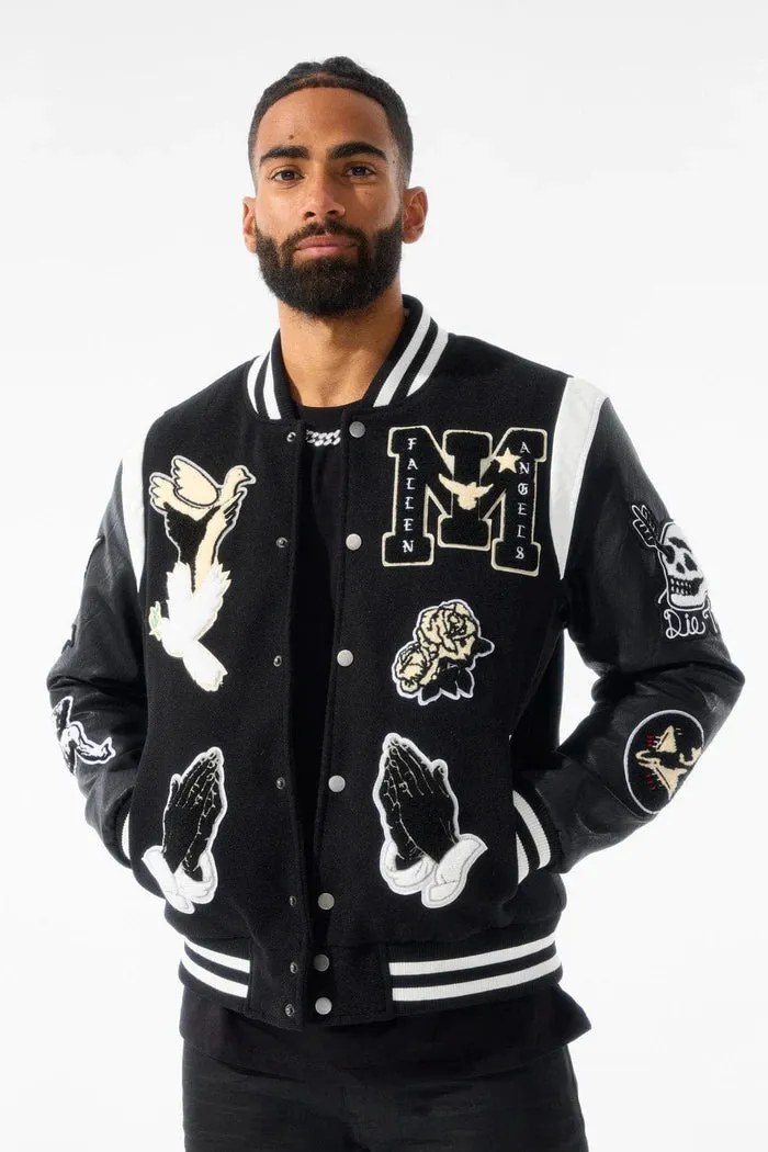 JORDAN CRAIG FALLEN ANGEL VARSITY JACKET MULTI COLORS