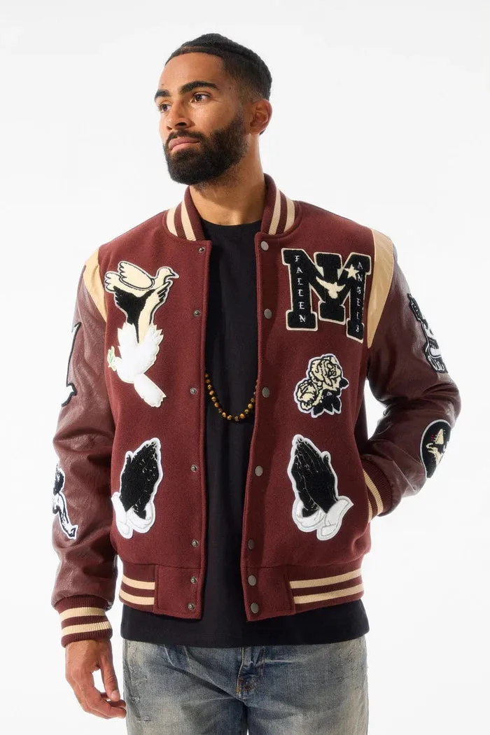 JORDAN CRAIG FALLEN ANGEL VARSITY JACKET MULTI COLORS