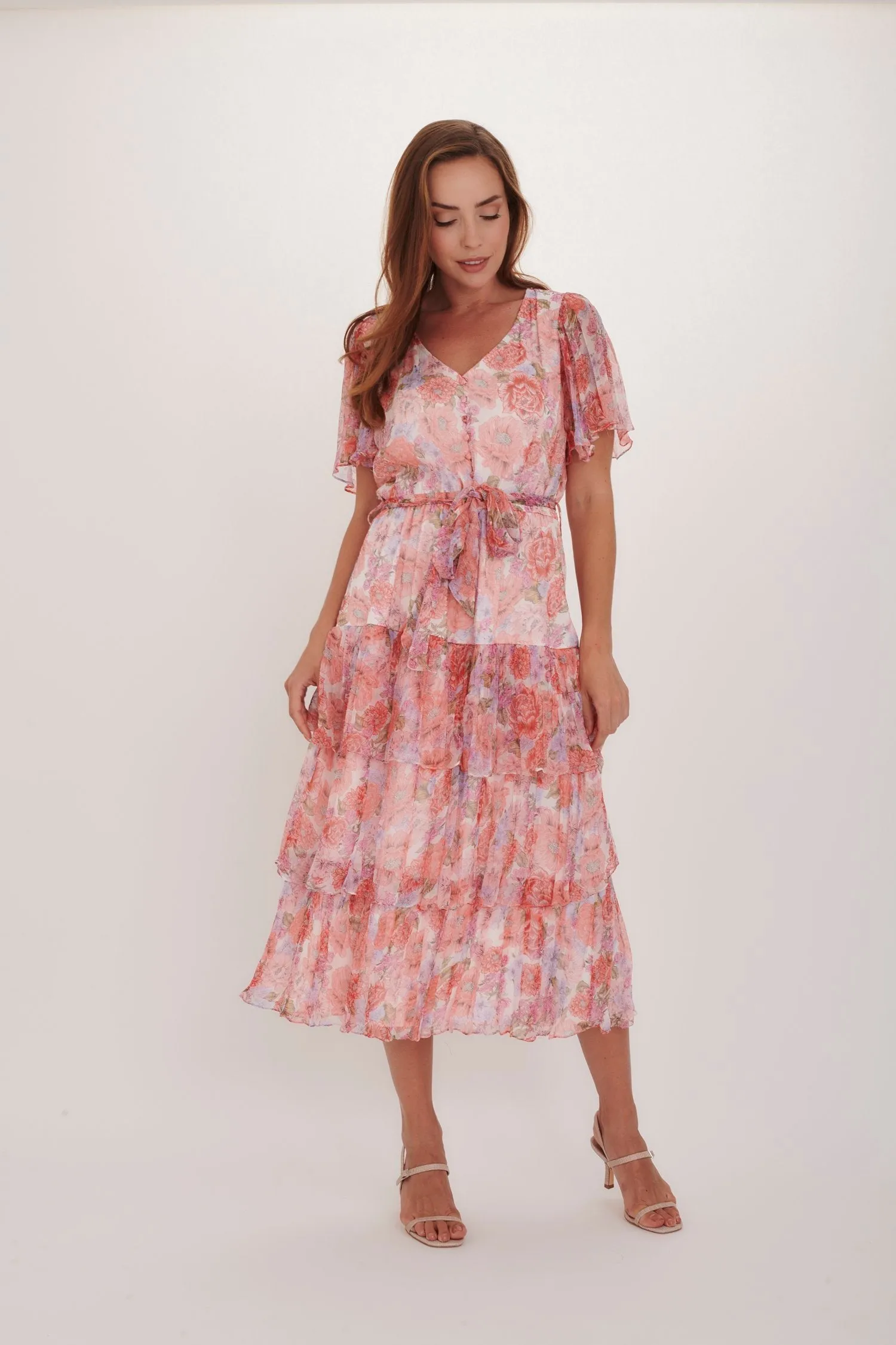 Kamare Sasha Dress - Pink Meadow