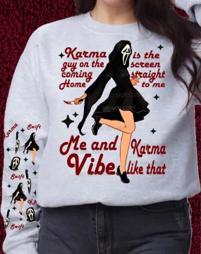 Karma Scream Halloween Crewneck for Women