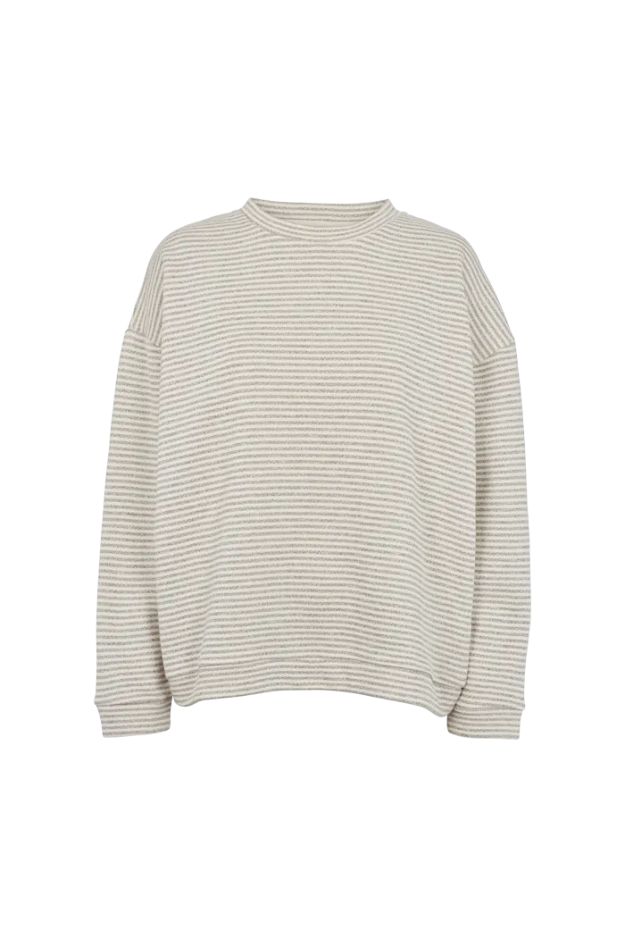 Katy Sweat Shirt - Whisper white / grey melange