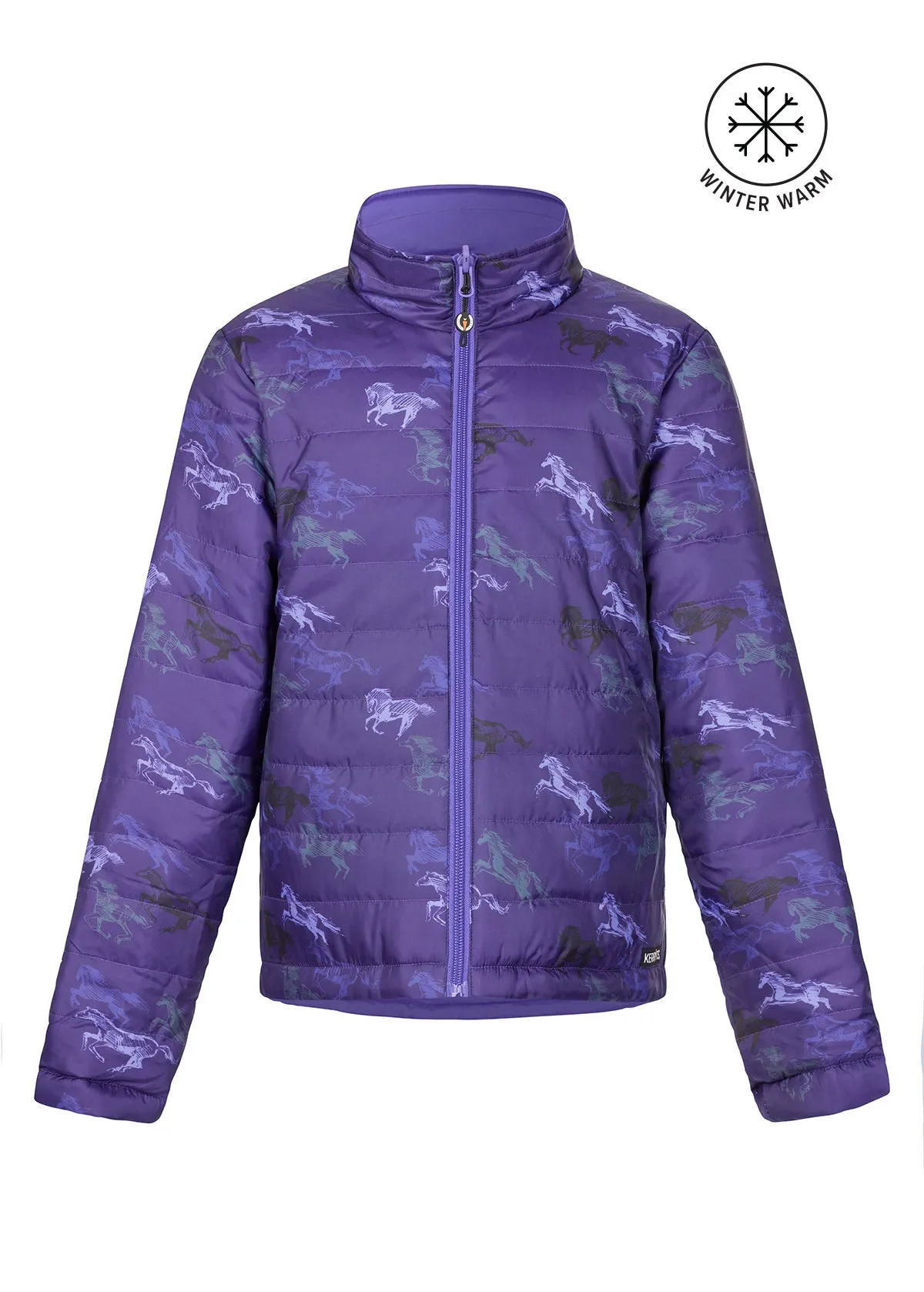 Kids Pony Tracks Reversible Quilted Riding Jacket