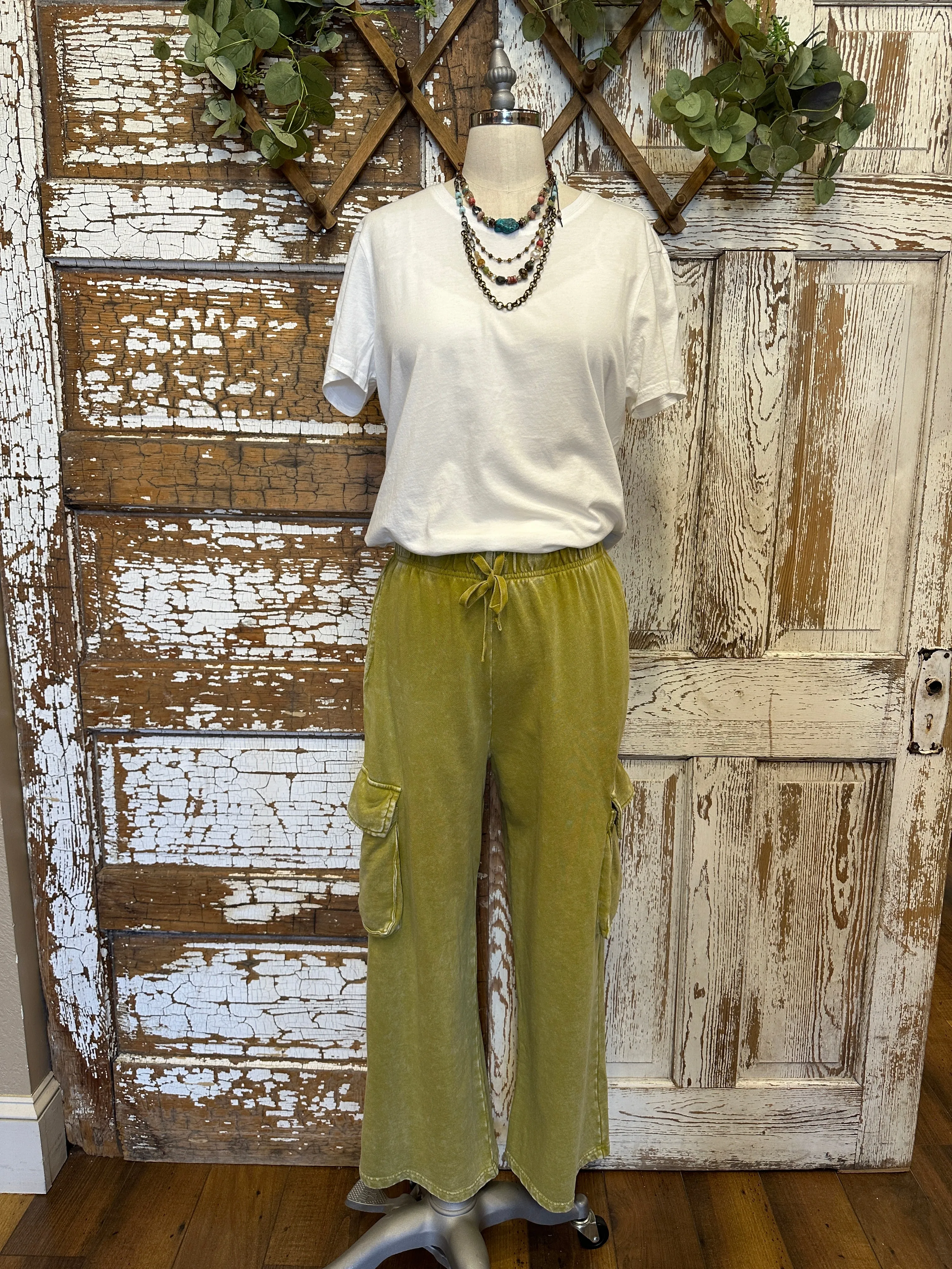 Lime Cargo Lu Leisure Pants