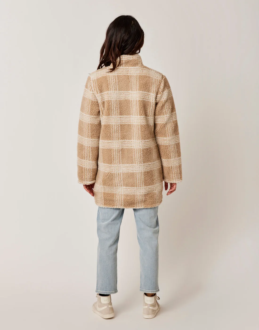 Mason Reversible Jacquard Jacket: Lt. Khaki Plaid - FINAL SALE