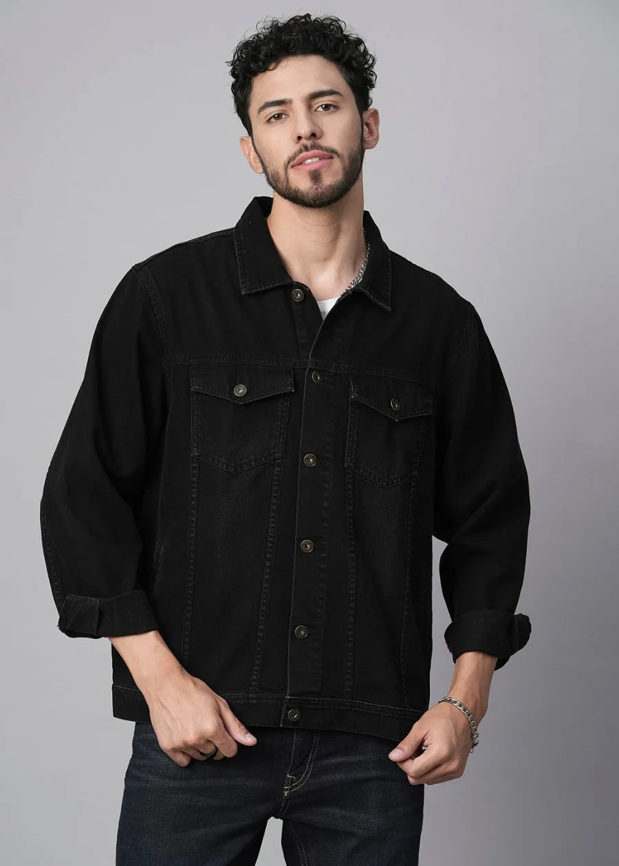 Mens Denim Jacket - Black