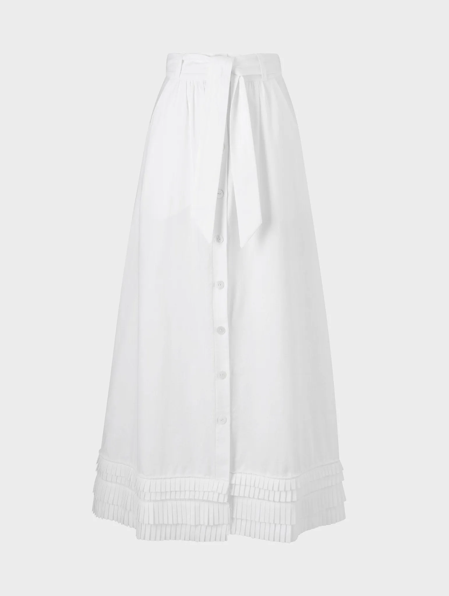 Mimma Skirt Cotton Poplin White