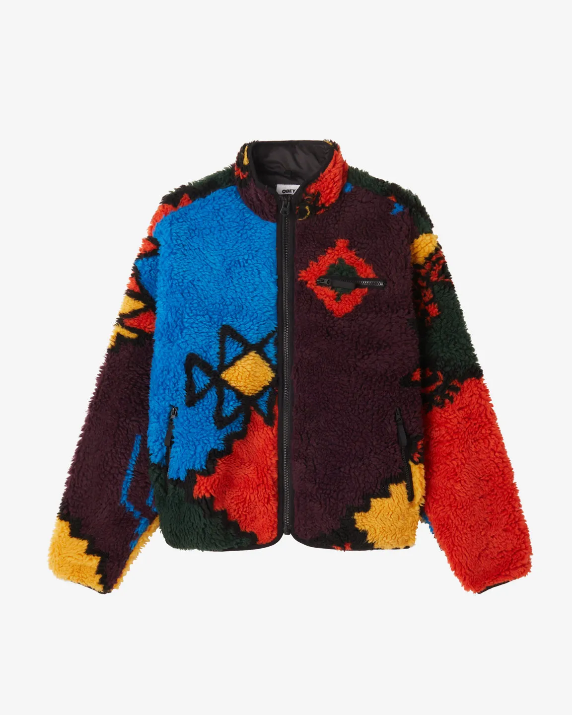 MOROCCAN RUG SHERPA JACKET