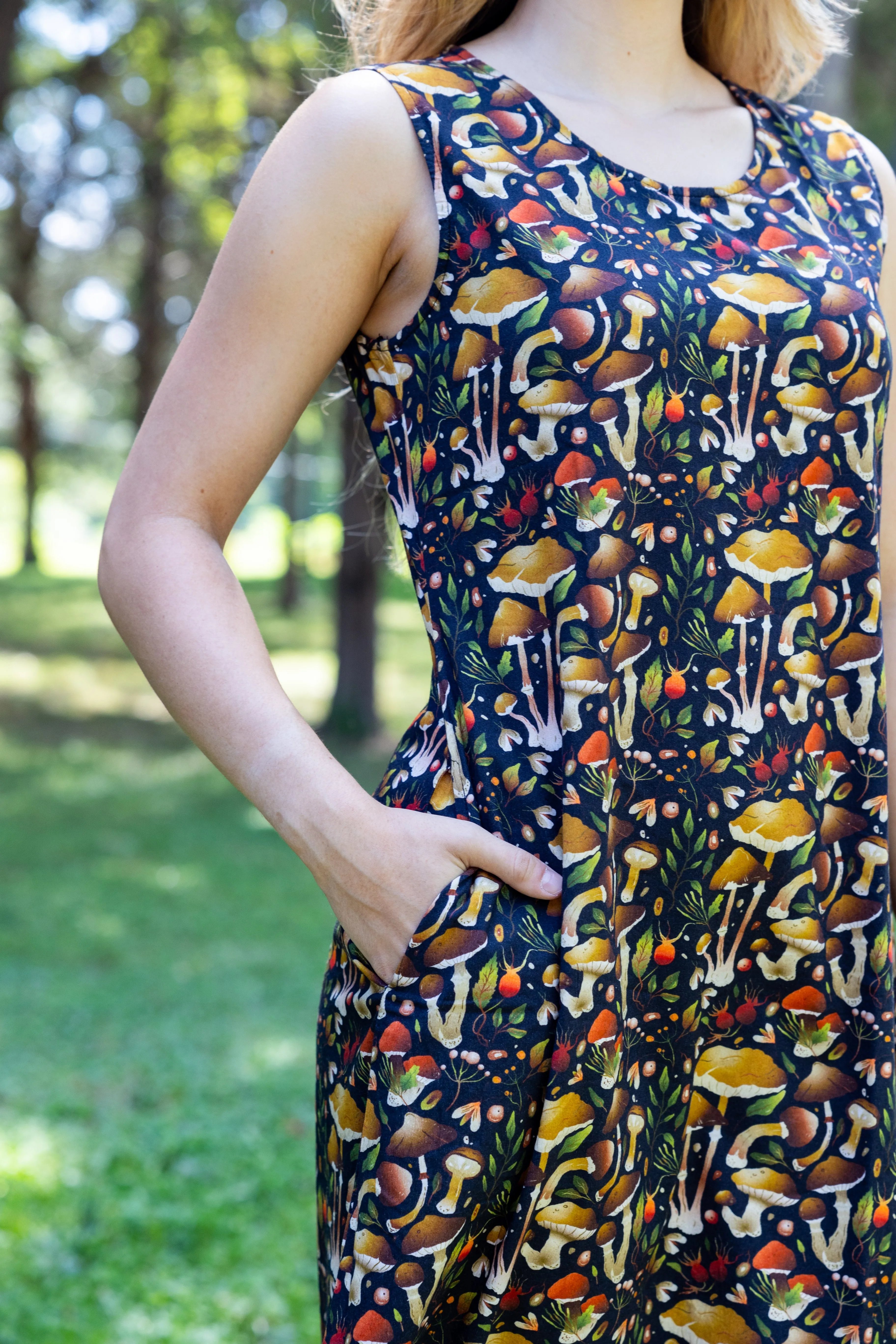 Mushroom Maxi Dress [FINAL SALE]