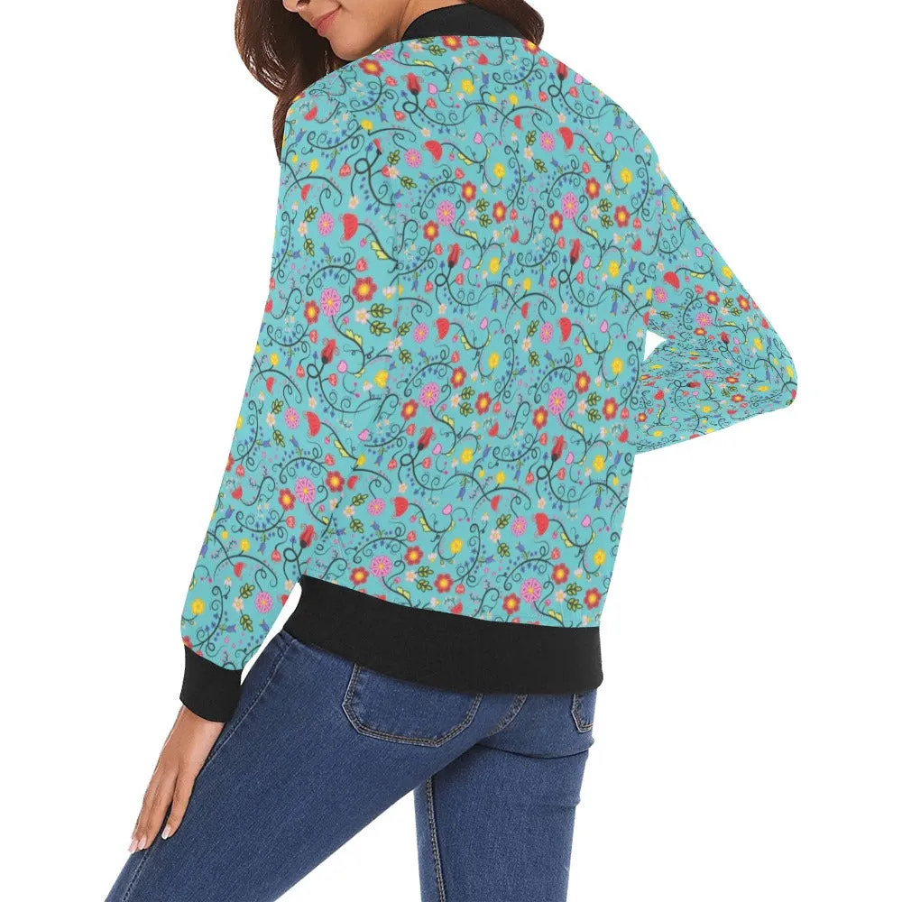 Nipin Blossom Sky Bomber Jacket for Women