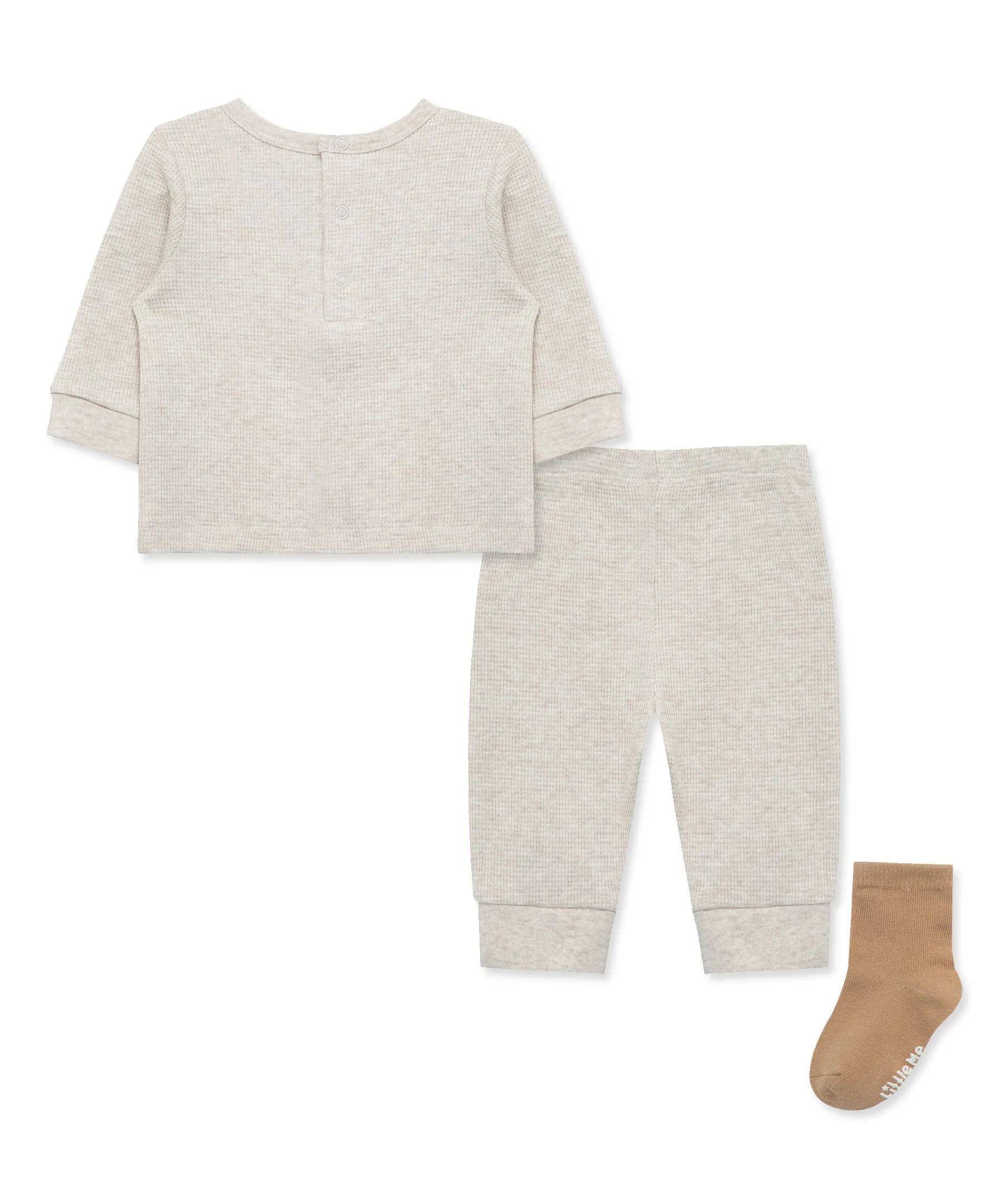 Oatmeal Bear Jogger Set