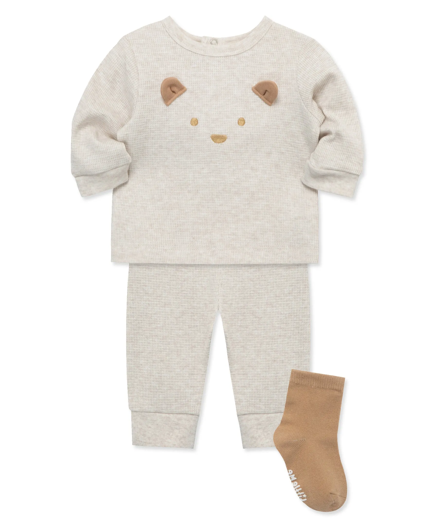 Oatmeal Bear Jogger Set