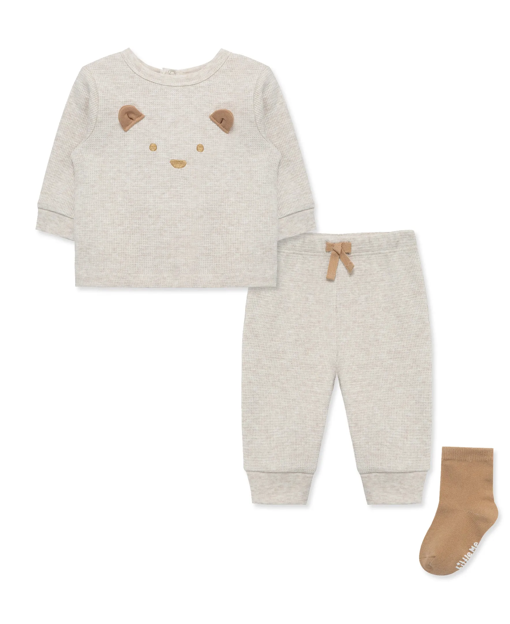 Oatmeal Bear Jogger Set