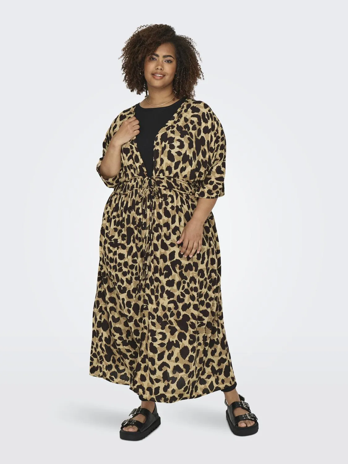 Only Carmakoma Bruno Leopard Kimono