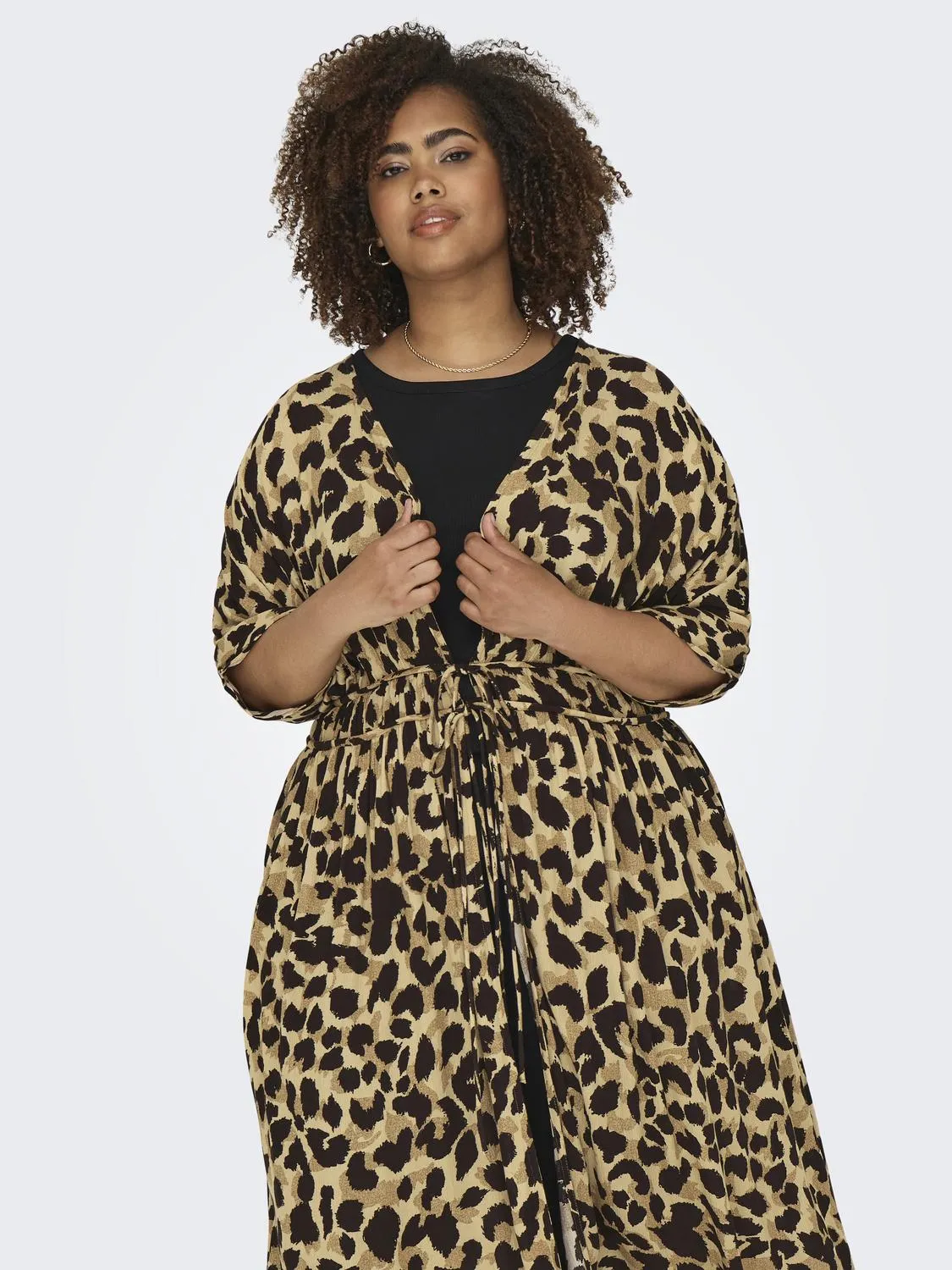 Only Carmakoma Bruno Leopard Kimono