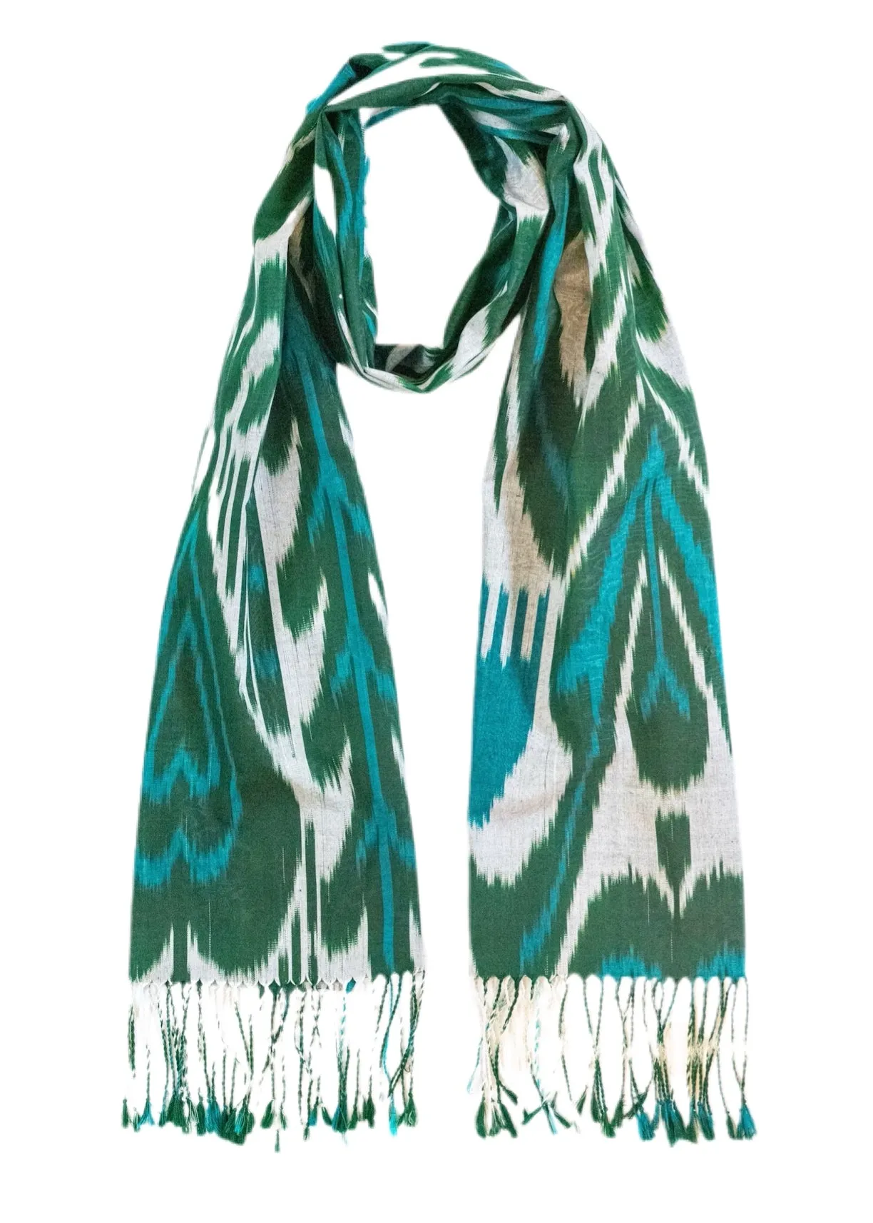 Orleans Silk Ikat Scarf