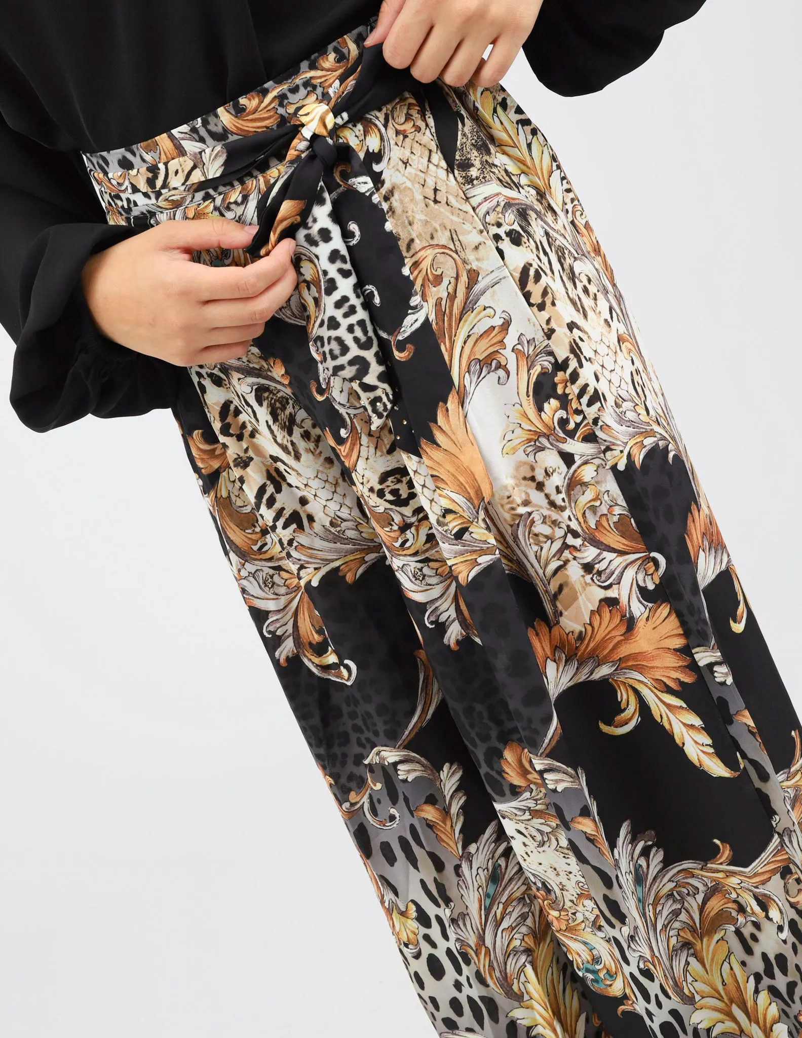 Paisley Leopard Beaded Pants