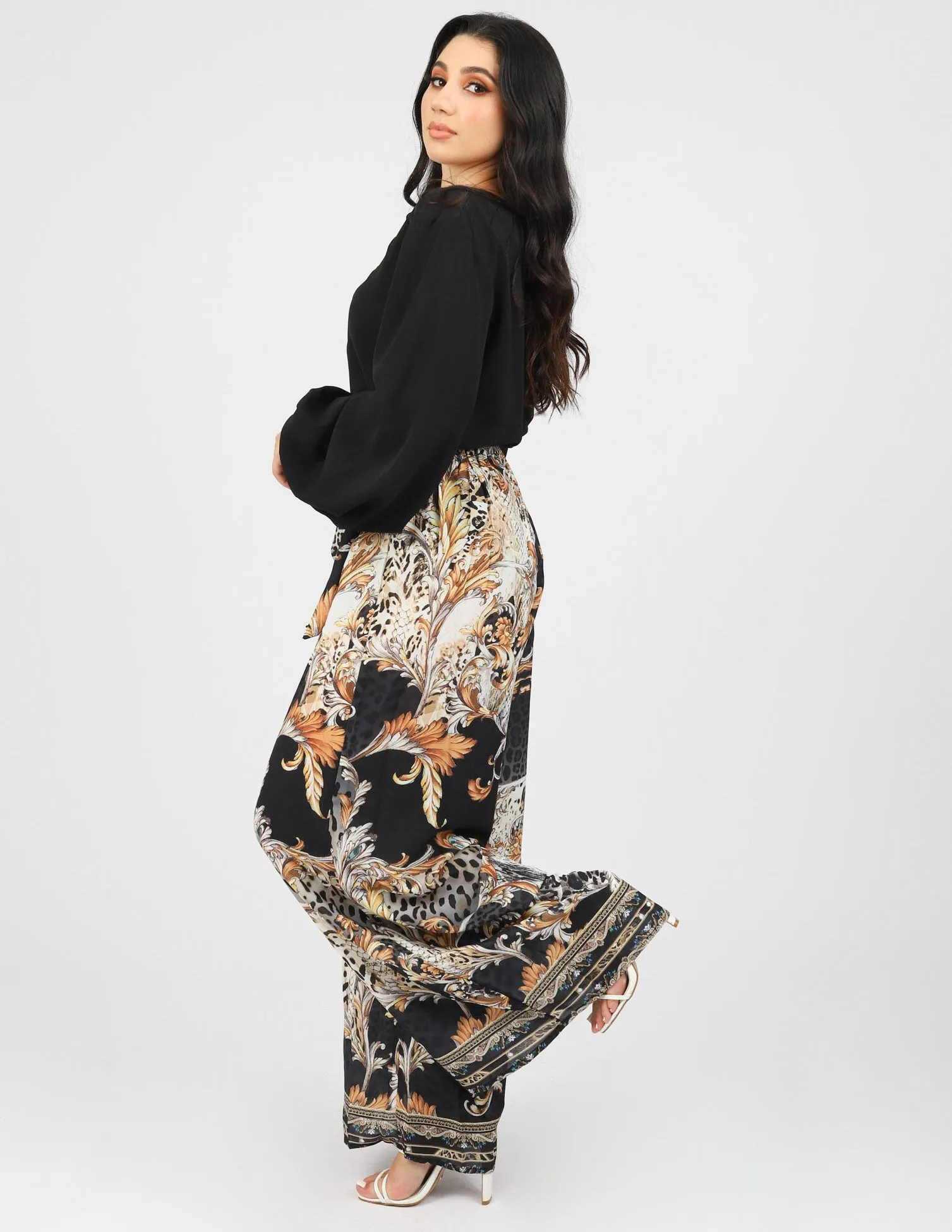 Paisley Leopard Beaded Pants