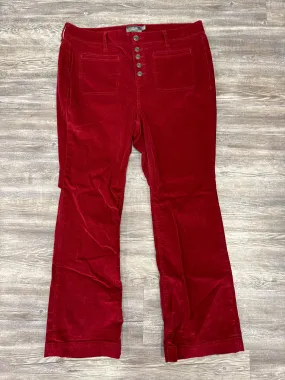 Pants Corduroy By Torrid In Red, Size: 18