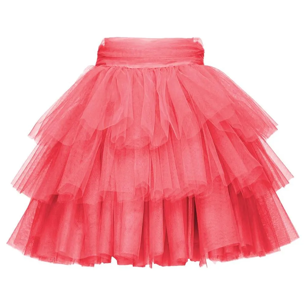 PINKO Pink Nylon Skirt