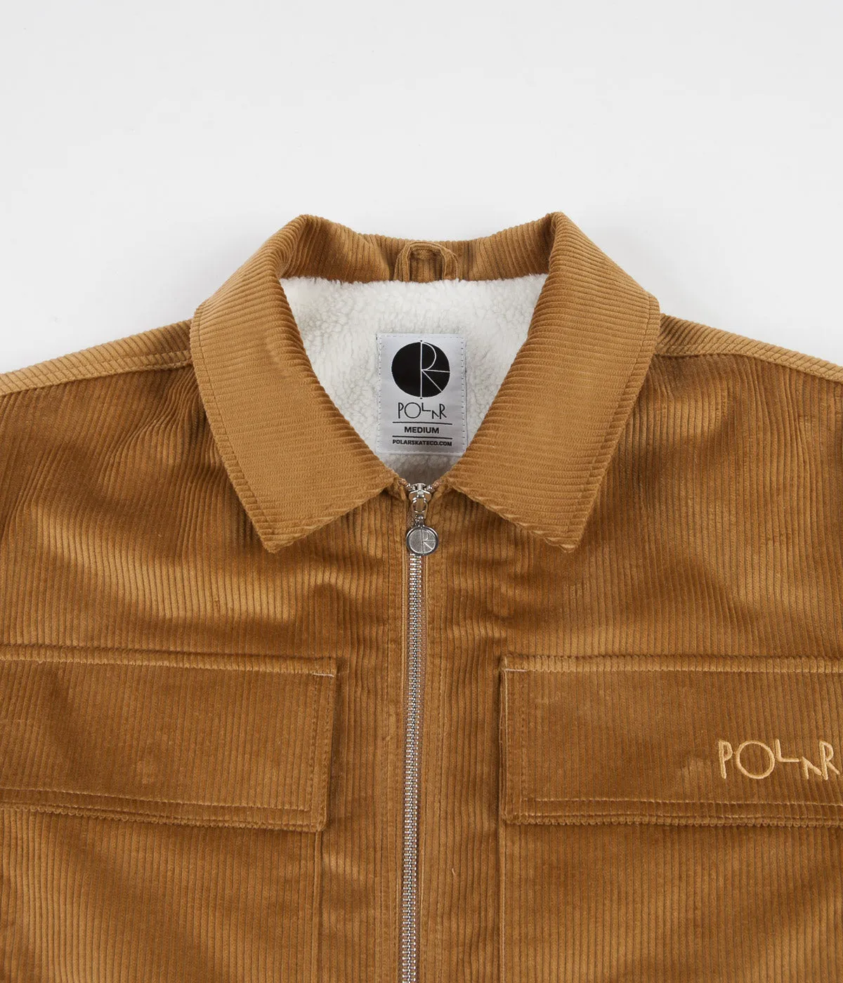 Polar Cord Zipped Jacket - Tan