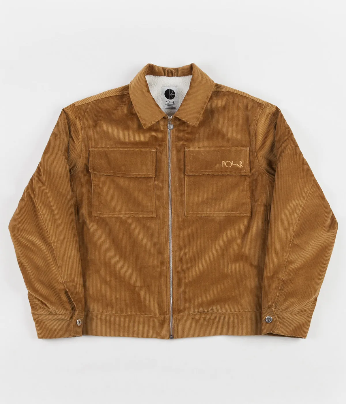 Polar Cord Zipped Jacket - Tan