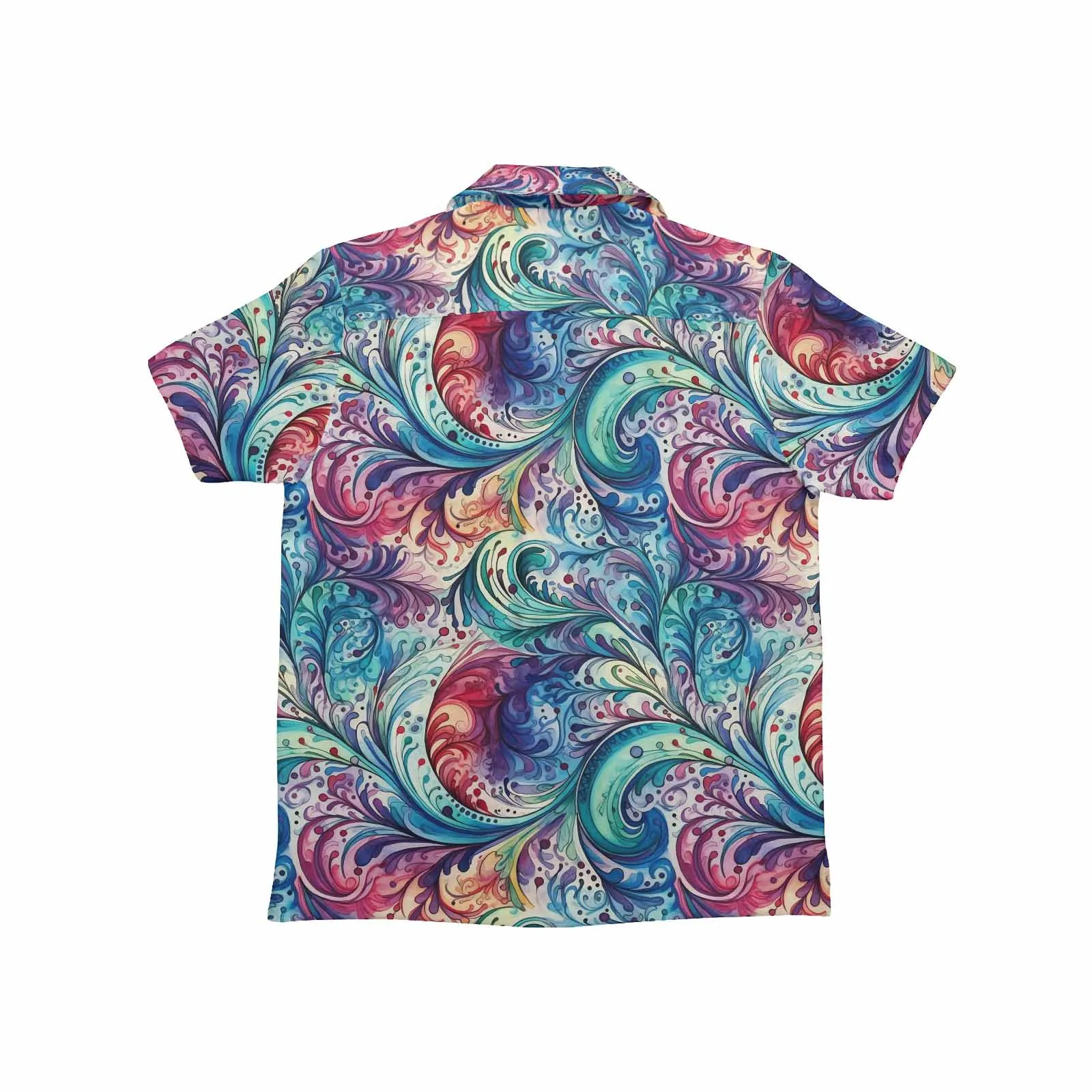 Rainbow Paisley  Little Boys Hawaiian Shirt