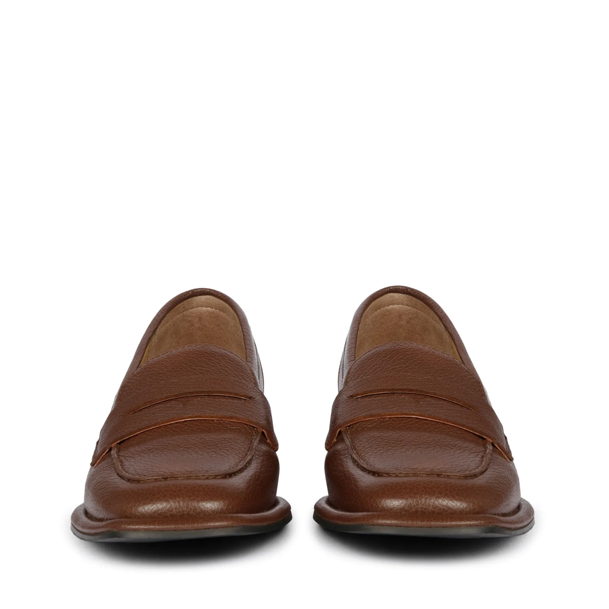 Saint Carla Cuoio Leather Saddle Strap Moccasins