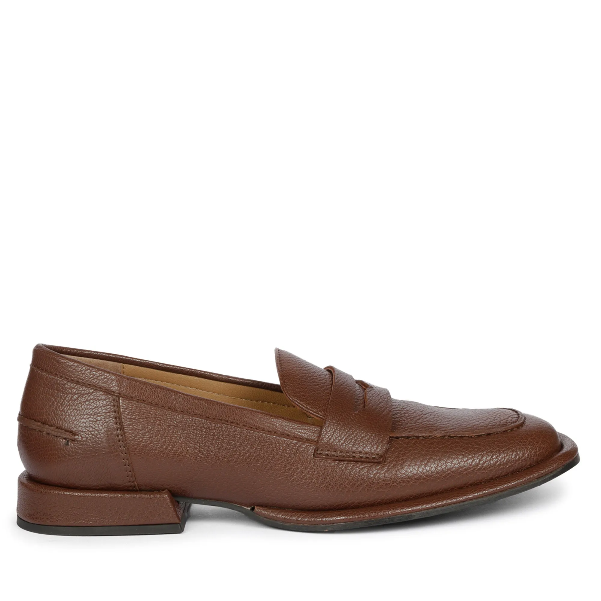 Saint Carla Cuoio Leather Saddle Strap Moccasins