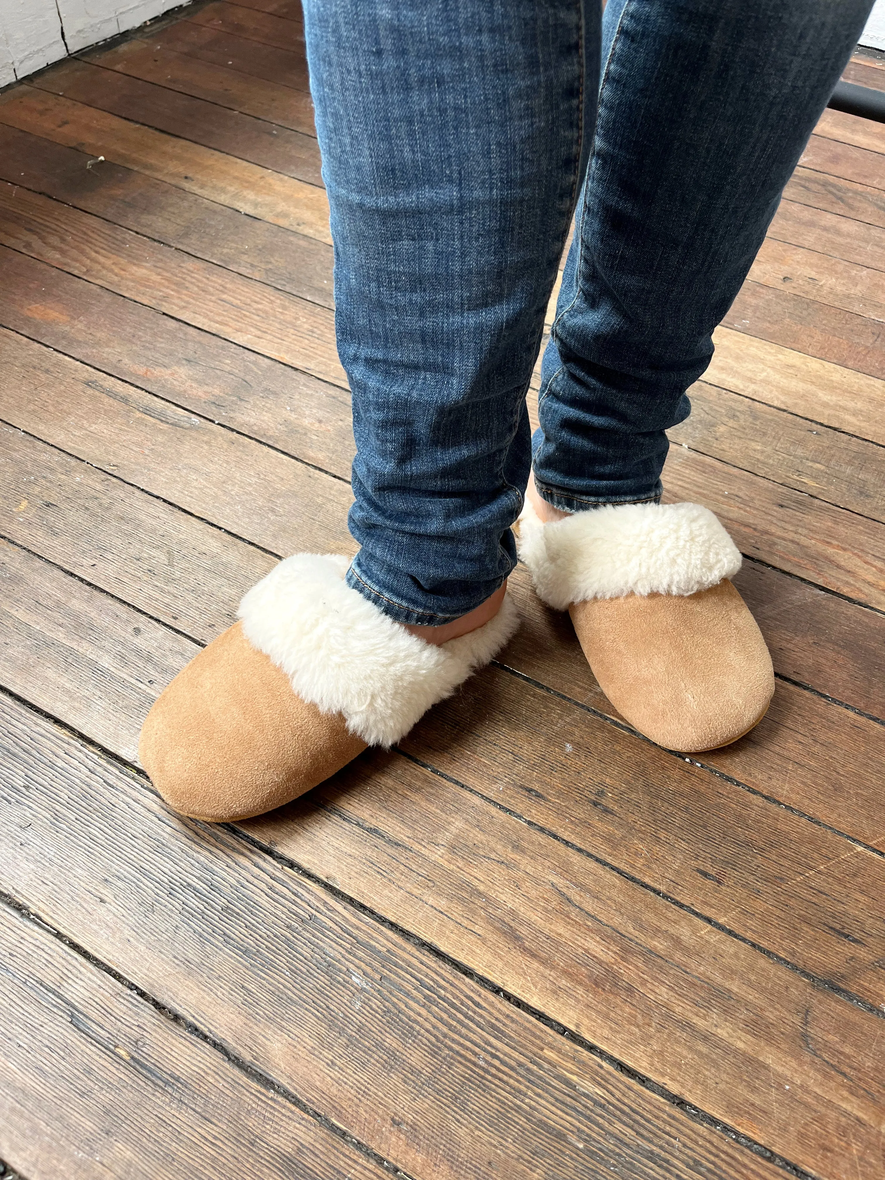 Sheepskin Slip-On Slippers