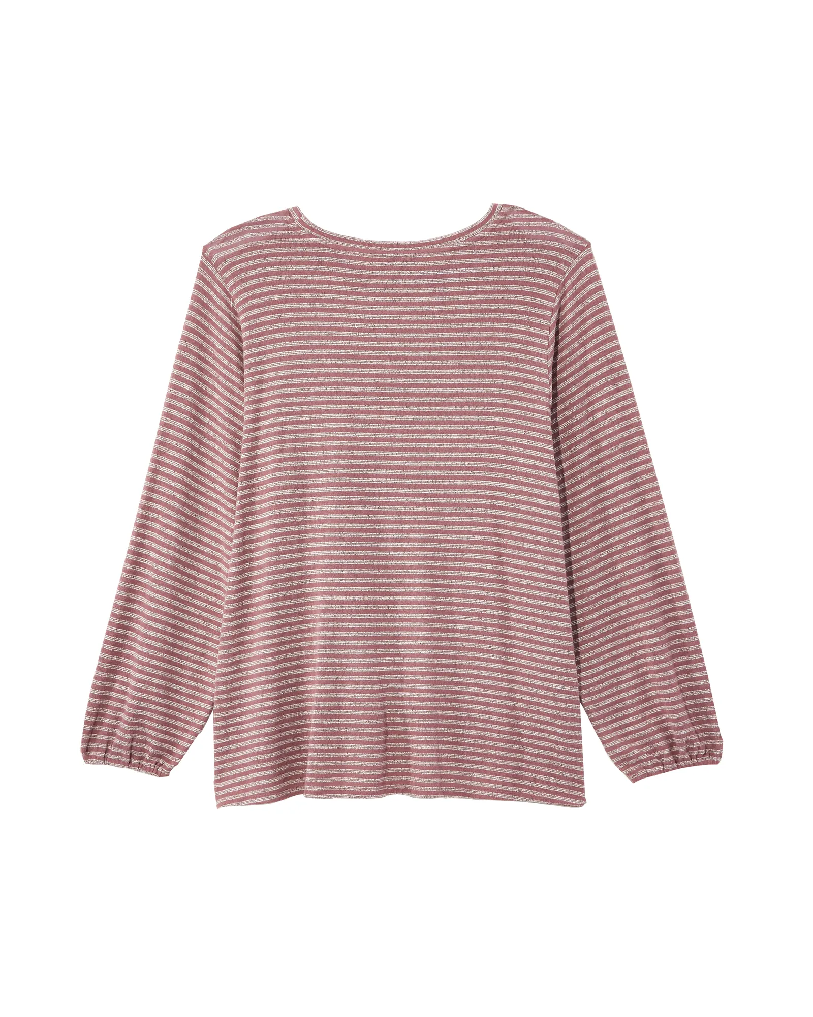 Sienna Side Knot Top | Burgundy / White